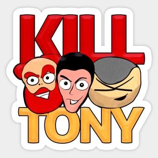 Kill Tony Characters South Park Style (White) Sticker